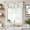 Off White Light Yellow Light Brown, variant on Golden Marble Farmhouse Short Window Curtain Valances, Abstract Modern Minimalist Art Rod Pocket Kitchen Valances for Living Room Bedroom Bathroom Cafe 42" x 12"