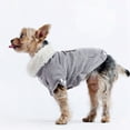 thumbnail image 6 of Xmarks Cozy Windproof Winter Dog Jacket, Thick Warm Coat Reflective Vest Clothes for Puppy Small Medium Dogs Gray M, 6 of 10