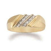 Men's Diamond Double Row Ring