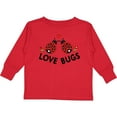 thumbnail image 3 of Inktastic Love Bugs Red Ladybugs Valentine's Day Boys or Girls Long Sleeve Toddler T-Shirt, 3 of 5