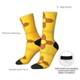 thumbnail image 6 of Women Colorful Crew Socks Flag Of-New-Mexico Novelty Fun Socks For Mens, 6 of 7