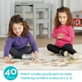 thumbnail image 4 of Melissa & Doug Self-Correcting Wooden Number Puzzles with Storage Box (40 Pcs), 4 of 11