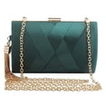thumbnail image 4 of Yunhgft Satin Evening Clutch Dark Green Dark Green 20x8x12cm, 4 of 6