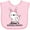 AD-Pink, variant on Inktastic Mimis Snuggle Bunny Easter Girls Baby Bib
