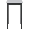 thumbnail image 3 of Lorell Utility Table  Gray Rectangle Laminated Top  Powder Coated Black Base x 30 Table Top Width x 1813 Table Top Depth  30 Height  Assembly Required  Melamine Top Material, 3 of 6