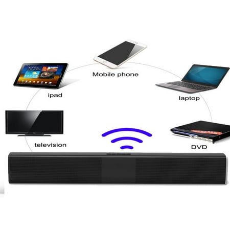 BS-28B 4.2 Bluetooth Channel Sound Bar Wireless and Wired Audio Home Theater Soundbar 20W Speaker for TV/PC/Phones/Gaming Machine