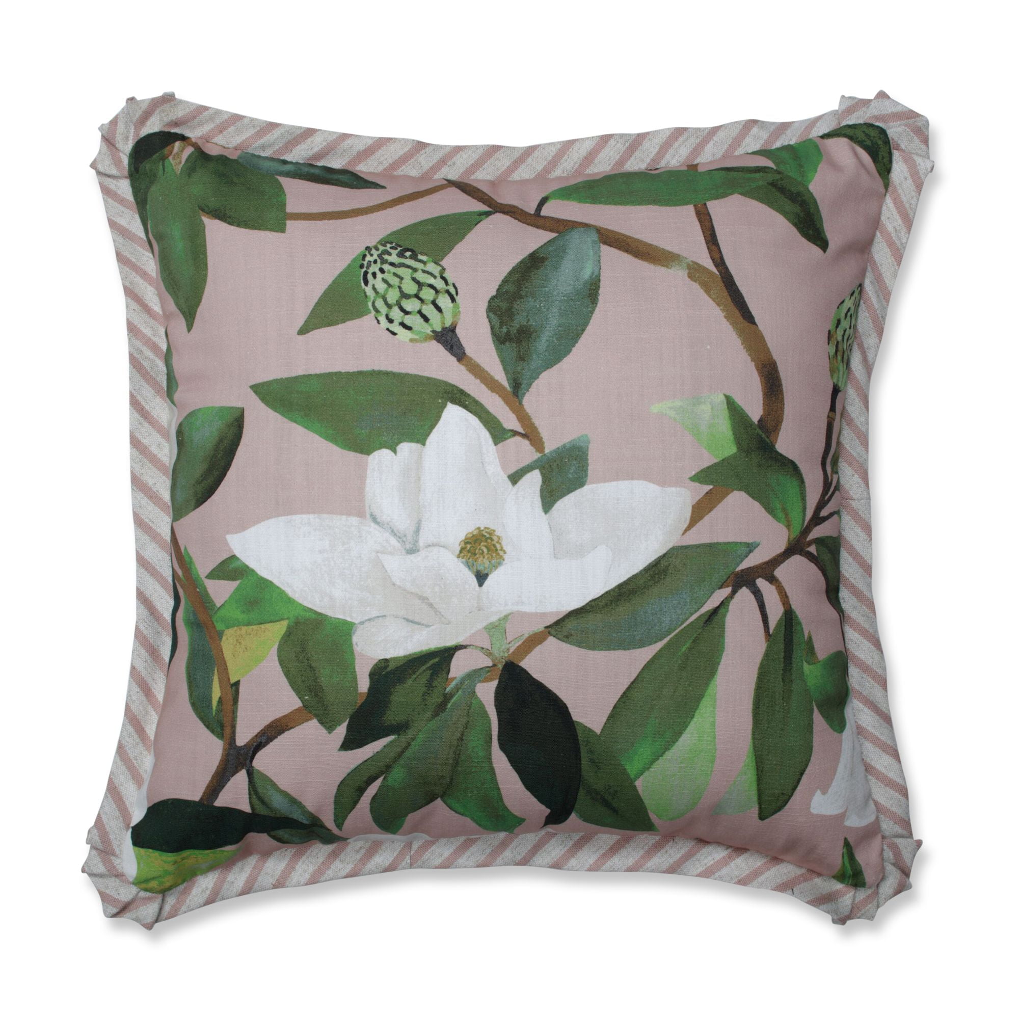 2 Piece Summer The Pillow Collection Set of 2 18 x 18 Down Filled Ellisras Floral Throw Pillows