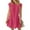 Hot Pink(womens dresses), variant on ZHYou Womens Dresses Casual Short Sleeve, Tiered, Mini Dress, Soft Breathable Lightweight, Comfortable SummerDress, with Pocket,Blue,L