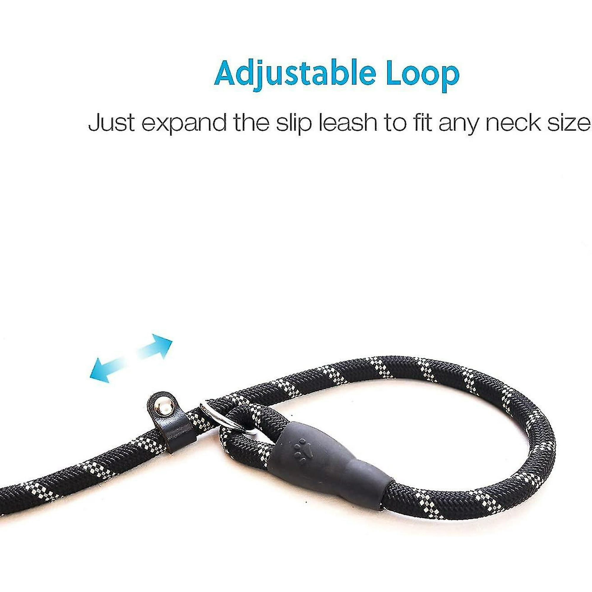 Dog Training Slip Leash Dog Slip Lead Puppy Obedience Recall Training Lead 6 Ft Long Heavy Duty Rope With Reflective Design Comfortable Handle F Walmart