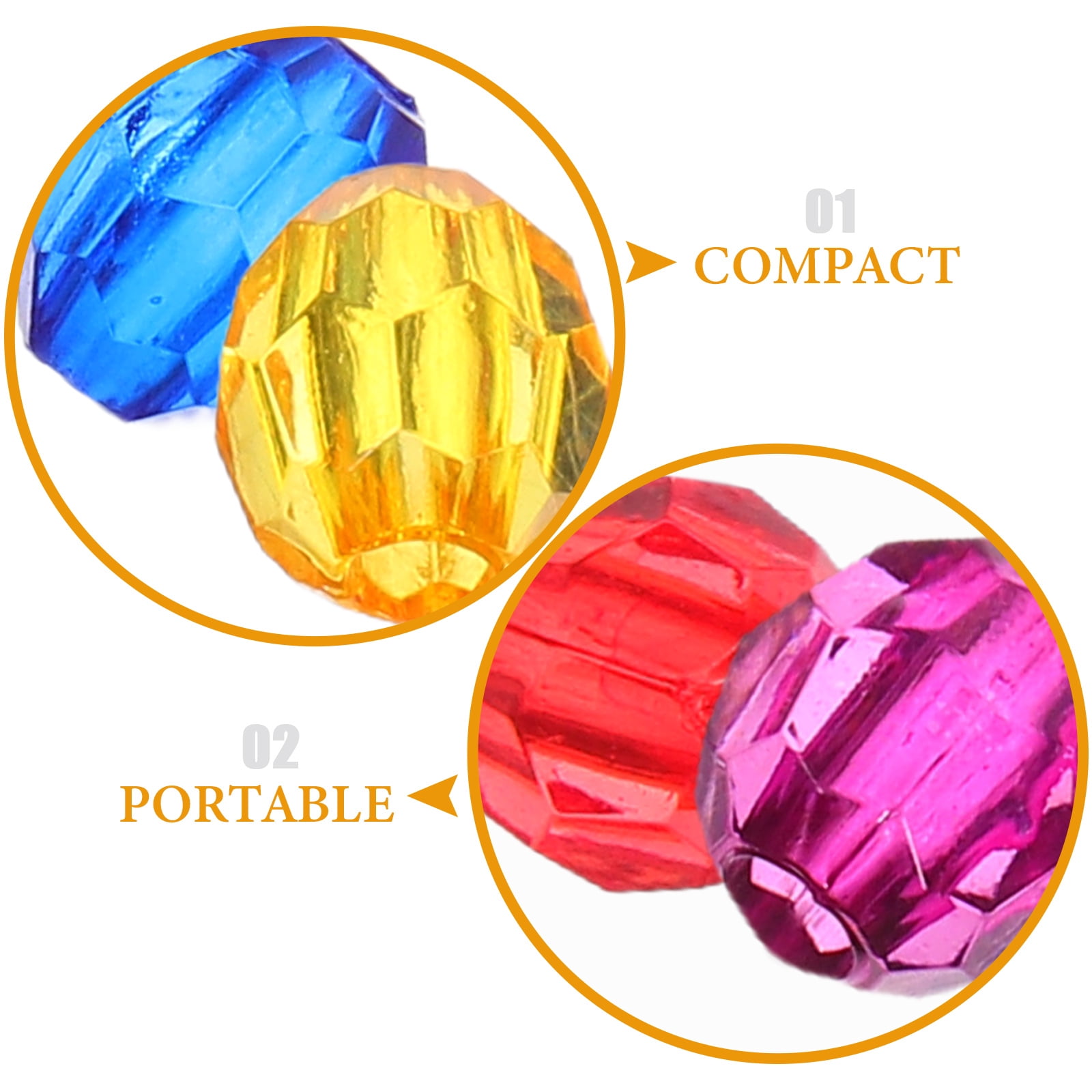 LOLIPPYY Colorful Plastic Beads Set for Jewelry Making, Bracelets, Necklaces, Hair Accessories, Craft Spacer Beads & Home Decoration