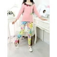 thumbnail image 6 of Spring Summer Kids Girls Printed Leggings Children Milk Silk Stretchy Footless Leggings Ankle Length, 6 of 8