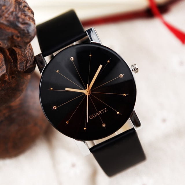 Reloj de cuarzo para mujer, relojes para mujer, hombre, mujer, correa de cuero, analógico, de cuarzo, de pulsera, de moda