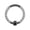 Black, variant on 16G Stainless Steel CBR Nose Ring CZ Horseshoe Septum Rings Conch Daith Piercing-Silver-Horseshoe 8mm