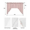 thumbnail image 6 of Red Striped Swag Valance for Windows 56'' x 36'', Red White Stripes Farmhouse Light Filtering Kitchen Curtains Valances for Bathroom/Living Room/Bedroom/Café, Rod Pocket Curtain Panel, 6 of 6