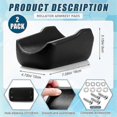 thumbnail image 2 of 2 Pcs Rollator Armrest Pad Upright Walker Forearm Pads Black Walker Handle Cushions Stand Up Rollato, 2 of 5