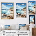 thumbnail image 4 of Designart "Seashore Remembrance II" Beach Floater Framed Wall Art Prints, 4 of 5