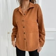 thumbnail image 5 of XFLWAM Button Down Shirts for Womens Boyfriend Long Sleeve Oversized Blouses Tops with Pockets Coffee XL, 5 of 6