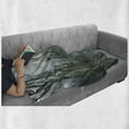 thumbnail image 6 of Fog Soft Flannel Fleece Throw Blanket, Evil Dark Forest Photo with Trees in Water Cold Winter Spooky View Mystery Print, Cozy Plush for Indoor and Outdoor Use, 50" x 60", Multicolor, by Ambesonne, 6 of 6