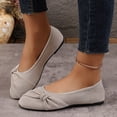 thumbnail image 6 of Willtoo Womens Bow Decor Flats Ballet Shoes Round Toe Slip On Loafers Soft Comfort Lightweight Casual Non Slip Walking Shoes, 6 of 6