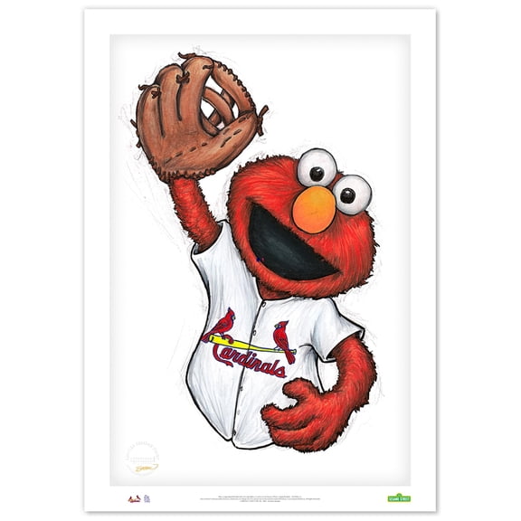 St. Louis Cardinals 14" x 20" Sesame Street Limited Edition Fine Art Print