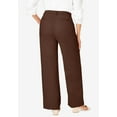 thumbnail image 2 of Jessica London Women's Plus Size Stretch Cotton Chino Wide-Leg Trouser, 2 of 5
