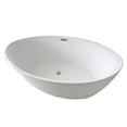 thumbnail image 5 of Dreamwerks 66.9 in. Acrylic Flatbottom Oval Bathtub in Glossy White, 5 of 9