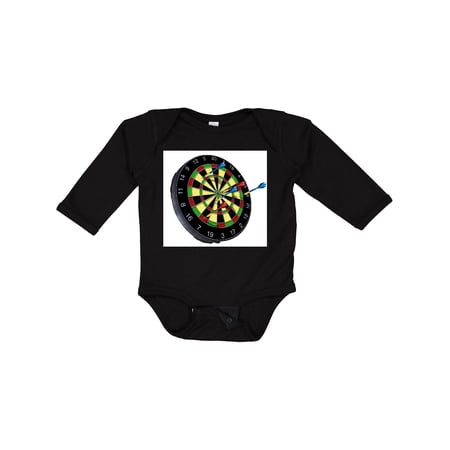 Inktastic Dart Board Boys or Girls Long Sleeve Baby Bodysuit