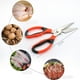 thumbnail image 2 of Tijeras de cocina, tijeras domésticas multifunción Tijeras de cocina con hojas afiladas para carne, aves, pescado Adepaton HMJM202-3, 2 of 6