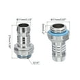 thumbnail image 2 of Uxcell Hose Barb Fittings G1/4 x 11mm Thread Male Brass Pipe Fitting Adapter for Water Cooling System Pack of 6, 2 of 4