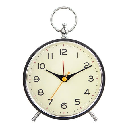 Gieenan European Type Bedside Alarm Clock with Snooze Night Light for Students