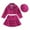 Hot Pink, variant on Mercatoo Toddler Girls Fall Winter Fashion Outfit Long Sleeve Jacket Thickened Skirt Hat Baby Girl Christmas Clothes