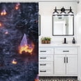 thumbnail image 5 of Rose Crystal Luminescence Shower Curtains - Bath Shower Curtain Set with 12 Hooks for Adults Kids Bathroom Decor Accessories, 5 of 7