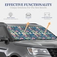 thumbnail image 7 of Picia Colorful Flowers 2 Piece Car Windshield Sun Shade Foldable | Foldable Sun Shield for Front Window Blocks UV Rays and Keeps Your Vehicle Cool-Medium, 7 of 7