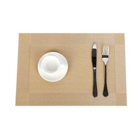 

Wanwan 45x30cm PVC Antiskid Heat Insulated Bowl Dish Cup Pad Placemat Dining Table Mat
