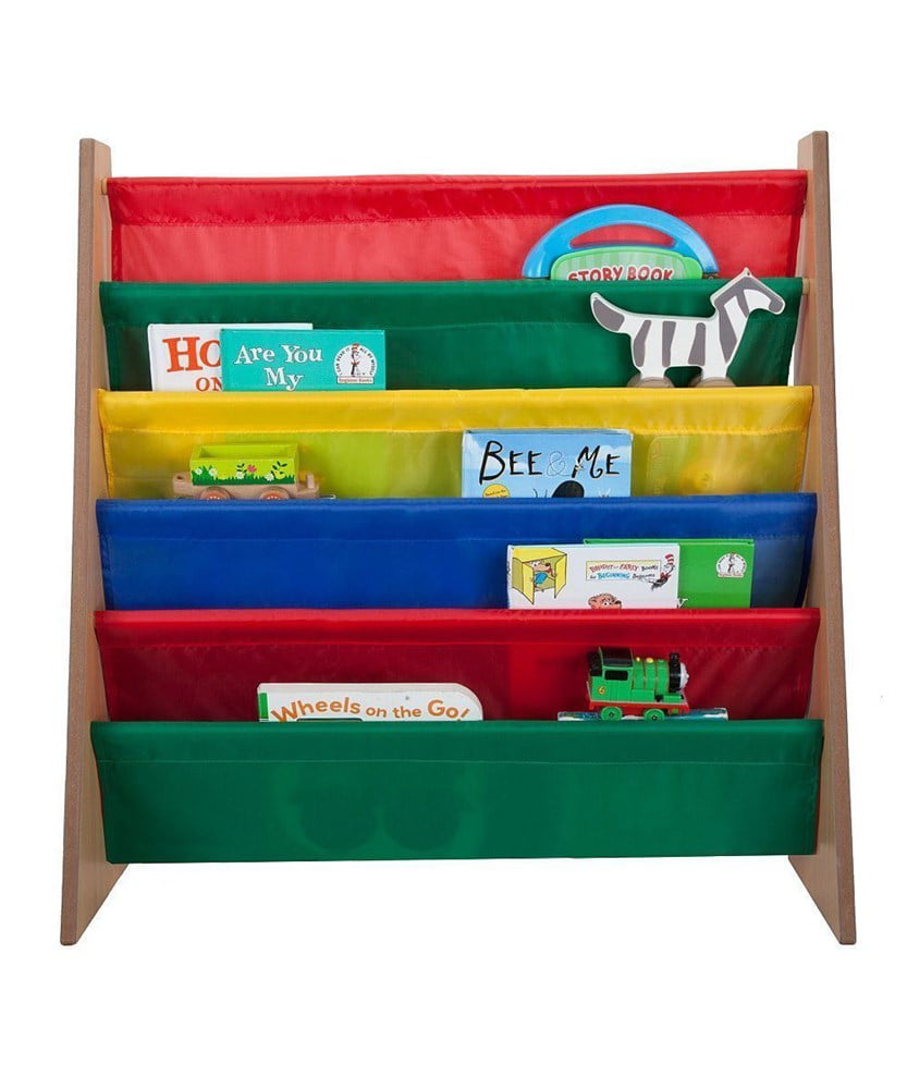 Wood Kids Room Baby Bookshelf Magazine Storage Bookcase Shelf Rack Organizer 