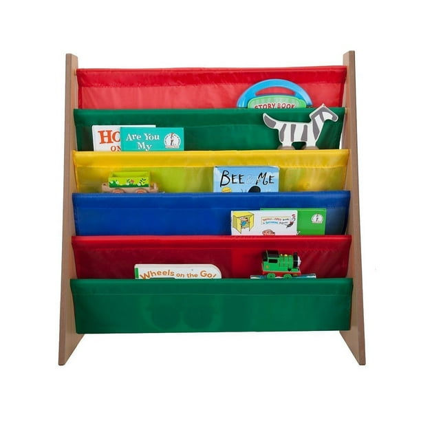 5 Pockets Book Shelf And Magazine Rack Toddler-sized Book Rack For Kids ...