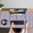 thumbnail image 4 of Long Mouse Pads for Desk,Purple Cartoon Unicorn Rainbow Cloud Heart Star Desk Mats on Top Of Desks, Desk Mouse Pad Extra Large with 3mm Non-Slip Base and Stitched Edge for Gaming,Work,Home 47.3"x23.6", 4 of 5