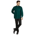 thumbnail image 2 of Bestman Solid Button-Down Shirt For Mens Chinese Collar Front Placket Formal Shirts, 2 of 7
