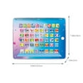 thumbnail image 5 of ChicYu Boys Learning Pad Tablet with LED Teach Alphabet Numbers Math Early Development Toy Christmas Gift Features LED Screen Educational Games, 5 of 5