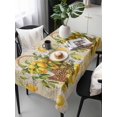 thumbnail image 6 of Summer Lemons Table Cloth 54x108 Inch Rectangle, in Fruit Basket Old Newspaper Waterproof Tablecloth Washable Table Cover for Party Picnic Dinner Decor, 6 of 9