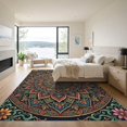 thumbnail image 3 of ODIKA 8'x10' Machine Washable Non-Slip Area Rug, Oriental Burnt Orange High Traffic Rug, Orange, 1010632, 3 of 7