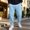 Light Blue, variant on Men's Casual Solid Sweatpants Elastic Waist Drawstring Joggers Loose Fit Tapered Athletic Pants with Pockets, S