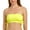 Yellow, variant on California Waves Womens Juniors Strapless Bandeau Bikini Swim Top Yellow XL