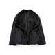 thumbnail image 3 of Abrigo de Piel Sintética para Mujer, Chaqueta de Piel Sintética, Chaqueta de Invierno de Larga con Solapa, Parka Corta Negro S, 3 of 10