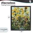 thumbnail image 4 of Stupell Industries Rustic Lodge Sunlit Sunflowers in Garden Black Floating Frame Canvas Art, 17 x 21, by Carson Overstreet, 4 of 8