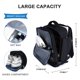 thumbnail image 2 of Mochila De Viaje Grande Impermeable Para Mujer, Negra Y Negr, 2 of 6