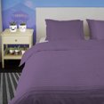 thumbnail image 1 of BedDecor 600 Thread Count Moroccan Streak 3 Piece Solid (Lilac, Twin/Twin XL) 100% Egyptian Cotton Base Duvet Cover Set, 1 of 5