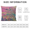 thumbnail image 5 of GOSMITH  Floral Throw Pillow Cover Vintage Art Nature Irises Flower Leaves Rectangle Pillow Cases Home Decorative Cushion Cover for Bed Sofa Purple Green White, 5 of 5
