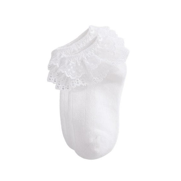 AVAIL Spring Summer Children's Socks Double-layer Lace Ankle Socks 0-7Y