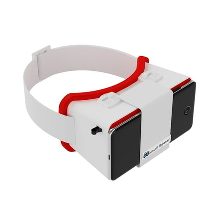 Virtual Reality Headset for SmartPhones (White) by, SmartTheater VR - UniversalWalmartpatibility with all iPhones 7/7+, 6/6+, and Android smartphones By SmartTheater